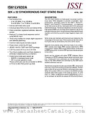 IS61LV632A-8PQI datasheet pdf Integrated Silicon Solution Inc