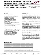IS61NLP51218-5BI datasheet pdf Integrated Silicon Solution Inc