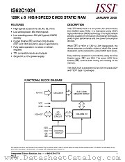 IS62C1024-70T datasheet pdf Integrated Silicon Solution Inc