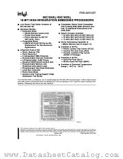 N80C186XL12 datasheet pdf Intel