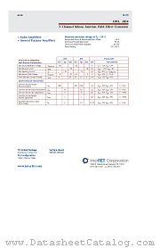 J203 datasheet pdf InterFET Corporation