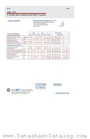 J231 datasheet pdf InterFET Corporation
