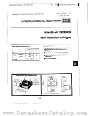 16MB100W datasheet pdf International Rectifier