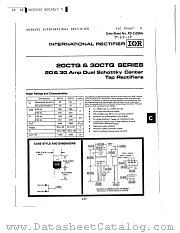 20CTQ030 datasheet pdf International Rectifier