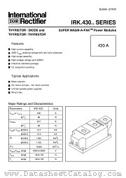 IRKL43020 datasheet pdf International Rectifier