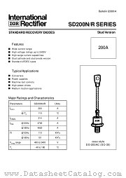 SD200R16MV datasheet pdf International Rectifier