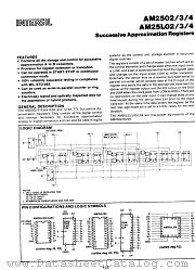 AM2502DC datasheet pdf Intersil
