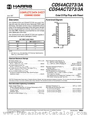 CD54ACT273F3A datasheet pdf Intersil
