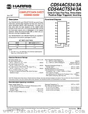 CD54ACT534F3A datasheet pdf Intersil