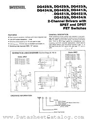 DG451CP datasheet pdf Intersil