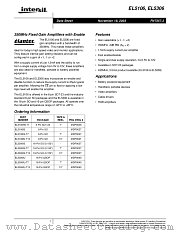 EL5306IS-T3 datasheet pdf Intersil