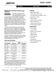 EL5611IRE-T7 datasheet pdf Intersil