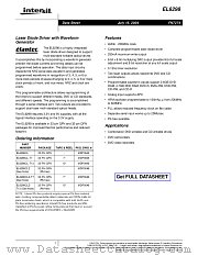 EL6298CLZ-T7 datasheet pdf Intersil