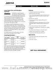 EL6934CLZ-T13 datasheet pdf Intersil