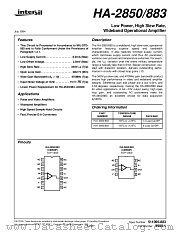 HA-2850_883 datasheet pdf Intersil