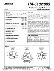 HA-5102_883 datasheet pdf Intersil