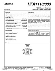 HFA1110_883 datasheet pdf Intersil