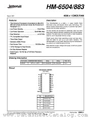 HM-6504_883 datasheet pdf Intersil