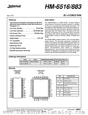 HM-6516_883 datasheet pdf Intersil