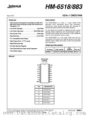 HM-6518_883 datasheet pdf Intersil