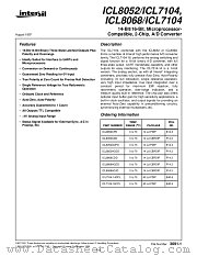 ICL8052ACPD datasheet pdf Intersil