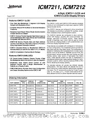 ICM7212 datasheet pdf Intersil