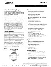 ISL6292DCR4 datasheet pdf Intersil