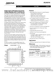 ISL6421AER-T datasheet pdf Intersil