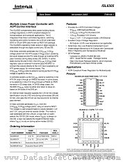ISL6505EVAL2 datasheet pdf Intersil
