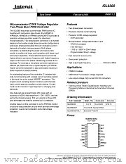 ISL6562EVAL1 datasheet pdf Intersil