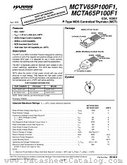 MCTA65P100F113 datasheet pdf Intersil