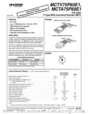 MCTA75P60E118 datasheet pdf Intersil