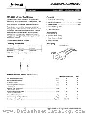 MUR3020PT datasheet pdf Intersil