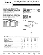 RHRU7570 datasheet pdf Intersil