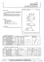 MC2852 datasheet pdf Isahaya Electronics Corporation