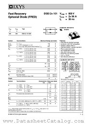 DSEI2X101-06A datasheet pdf IXYS