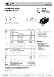 MCO450-20IO1 datasheet pdf IXYS
