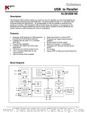 KL5KUSB106 datasheet pdf Kawasaki LSI