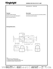 AM2520SURCK02 datasheet pdf Kingbright Electronic