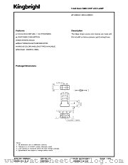 AP1608MGC datasheet pdf Kingbright Electronic