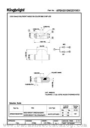 APBA3010MGSYW01 datasheet pdf Kingbright Electronic