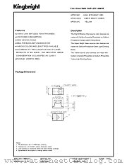 APT2012YC datasheet pdf Kingbright Electronic