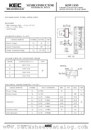 KDV1430A datasheet pdf Korea Electronics (KEC)
