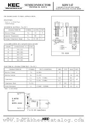 KDV147D datasheet pdf Korea Electronics (KEC)