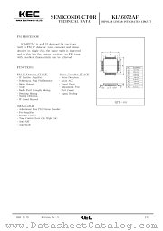 KIA6072AF datasheet pdf Korea Electronics (KEC)