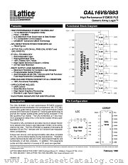 GAL16V8D-10LR_883 datasheet pdf Lattice Semiconductor