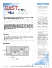 C1394A datasheet pdf Lattice Semiconductor