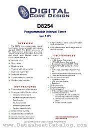 D8254 datasheet pdf Lattice Semiconductor