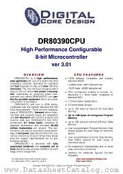 DR80390CPU datasheet pdf Lattice Semiconductor