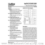 IPSPAC-POWR1208-01T44I datasheet pdf Lattice Semiconductor